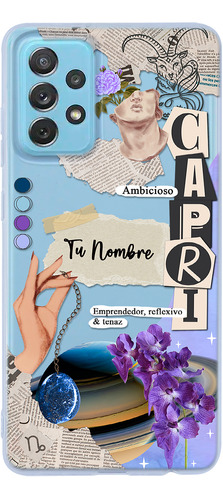 Funda Para Galaxy Mujer Signo Zodiaco Capricornio Con Nombre