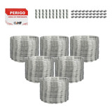 30 Metros Cerca Concertina Dupla Clipada 45cm + Kit Cod 149