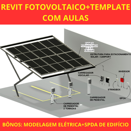 Revit Fotovoltaico+spda+subestação+elétrico Com Aulas