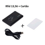 Leitor Rfid Usb 13.56 Mhz Mifare + 2 Cartões 