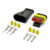 02 Conector Automotivo 3 Vias Selado Impermeável