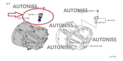 Sensor Pion Velocimetro Nissan Altima L31 L32 2004 A 2009 Foto 3