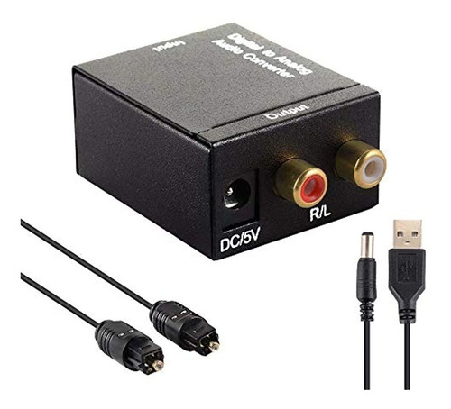 Dac Convertidor De Audio Digital Digital Optico Coaxial Tos