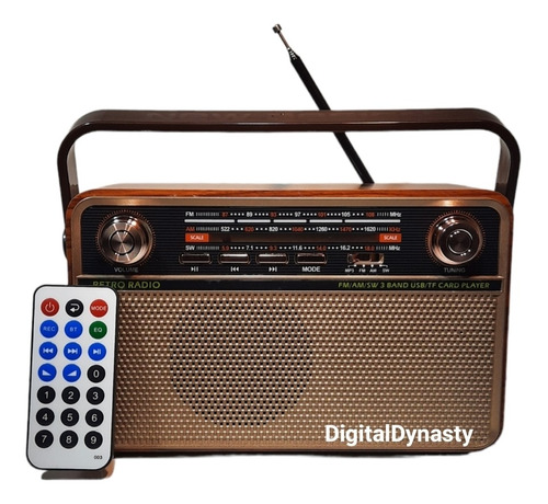 Potente Bocina Y Radio Am/fm Bluetooth Vintage/retro 