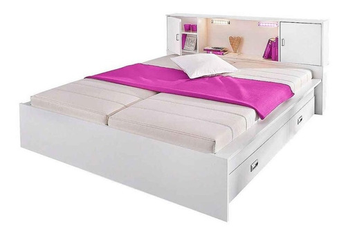 Cama Box Moderna 2 Plazas  Dormitorio Habitación Cmm-205