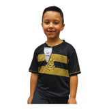 Camisa Infantil Corinthians Preto Dourado Cr 0381 Licenciada