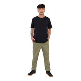 Pantalón Hombre Jogger Fit Twill Verde Corona