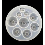 Molde De Silicona Para  Resina Epoxi Forma De Esferas 