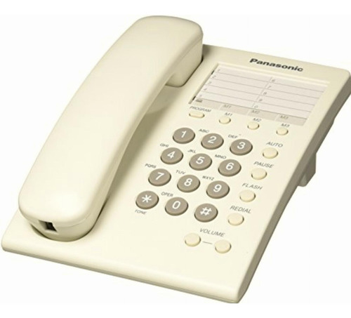 Panasonic Kx-ts550mew, Teléfono Analógico,