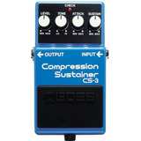 Pedal De Efeito Boss Compression Sustainer Cs-3  Azul