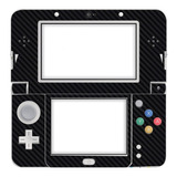 Skin Autoadherible Para Nintendo 3ds 2015 Fibra Carbono Negr