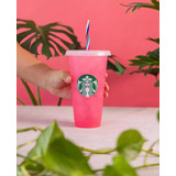 Vaso Starbucks Reusable Cambia De Color 