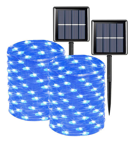 Luces Solares De Navidad Impermeables Para Exteriores, Paque