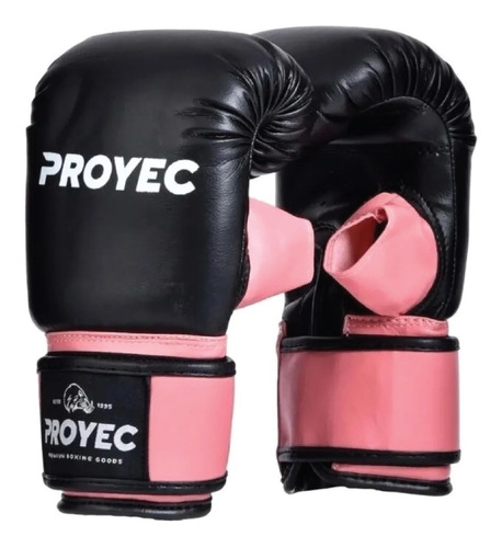 Guantines Boxeo Proyec Rosa Femenino Mujer Box Bolsa Guantin