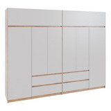 Placard Con Baulera Moderno Vestidor Ropero Melamina 2 Mts