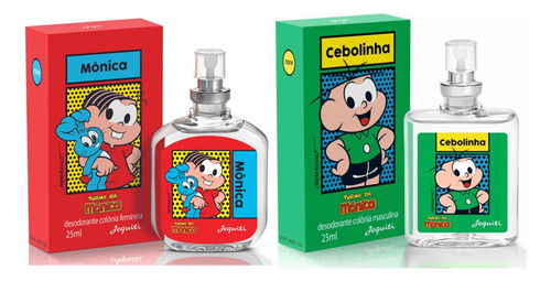 Kit Turma Da Monica Jequiti Colonias Cebolinha + Monica 25ml