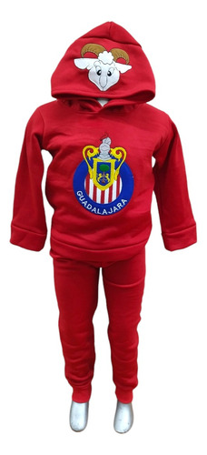 Set Pants 2pz Bordado Equipos Fútbol Mexicano Niño 1-4 Años 