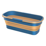 Cubeta De Agua Plegable Rectangular Mop Bucket Para Acampar