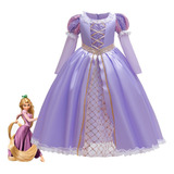 Vestido De Princesa Rapunzel Para Niños, Cumpleaños, Carnava