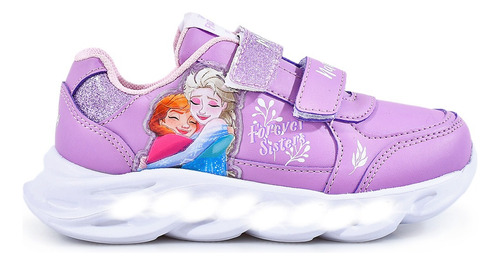 Zapatillas Footy Disney Frozen Forever Luz Led Al Pisar Niña