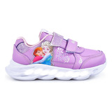 Zapatillas Footy Disney Frozen Forever Luz Led Al Pisar Niña