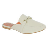 Sapatilha Mule Bico Quadrado Rasteira Moda Feminino