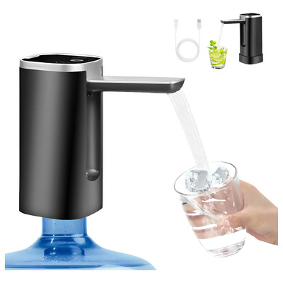 Dispensador De Agua Eléctrico Usb-c Plegable Pantalla Táctil Negro | MercadoLibre