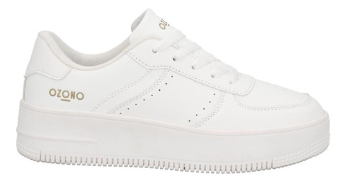 Sneaker Clases 912877pr Forro Confort Acojinado Liso Blanco