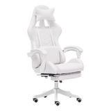 Tbqatnts Silla De Juegos Blanca Para Ninas, Silla De Computa