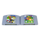 Kit Super Mario 64 + Mario Kart Nintendo 64 Americano N64 
