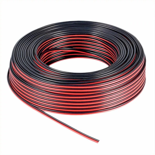 Cable Para Bafle 2 X  1.5 Mm Rojo Y Negro Rollo X Metro