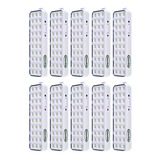 Kit C/ 20 Luminária Luz De Emergência Recarregável 30 Led