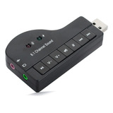 Tarjeta De Sonido 8.1 Usb 2.0 X7/control De Volumen 