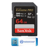 Tarjeta De Memoria Sandisk Sd Extreme Pro 64gb Para Sony A7s