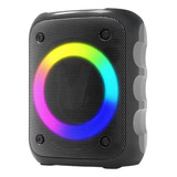 Caixinha De Som Potente Bateria Longa Rgb Efeito Dj 10w