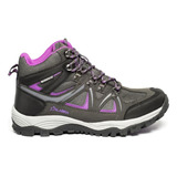 Botas Trekking Mujer Alaska Jade Waterproof Gris / Violeta