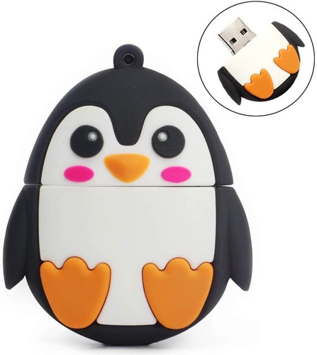 Pendrive De 32 Gb Usb2.0 Para Estudiantes Color Pinguino