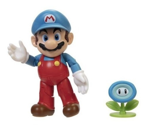 Figura Mario Gélido Con Flor De Hielo  - Super Mario - Jakks