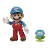 Figura Mario Gélido Con Flor De Hielo  - Super Mario - Jakks