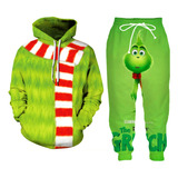 Conjunto De Ropa Y Pantalones De Navidad Grinch Cosplay