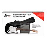 Pacote De Guitarra Elétrica Squier Sonic Stratocaster Black