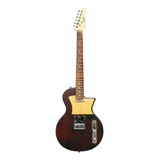 Guitarra Eléctrica Newen Frizz Lenga Maciza Patagónica S/s Color Marrón Oscuro Material Del Diapasón Palo De Rosa Orientación De La Mano Diestro