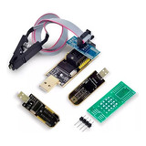 Adaptador Usb Gravador Leitor Programador Eprom+pinçajacaré