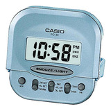 Reloj Despertador Casio Pq-30-2 Celeste Color Celeste