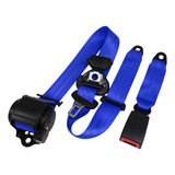 Cinturón De Seguridad De Coche De 3 Puntos, Accesorios Azul