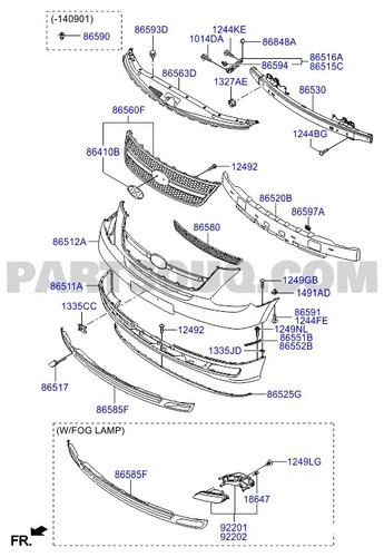 Parachoque Delantero Superior Hyundai Panel H1 2007-2009 Foto 2