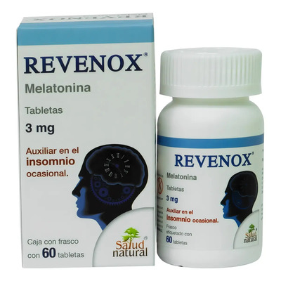 Revenox Melatonina 3 Mg 60 Tabs \u002F Auxiliar Insomnio Sabor Tabletas | MercadoLibre