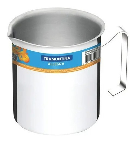 Fervedor Leiteira Tramontina Allegra Em Aço Inox 12 Cm 1,4