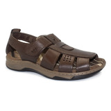 Sandália Masculina Pegada Gladiador Couro Casual Confort