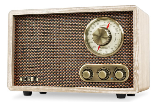 Radio Bluetooth Victrola Retro Wood Con Parlantes Incorporad